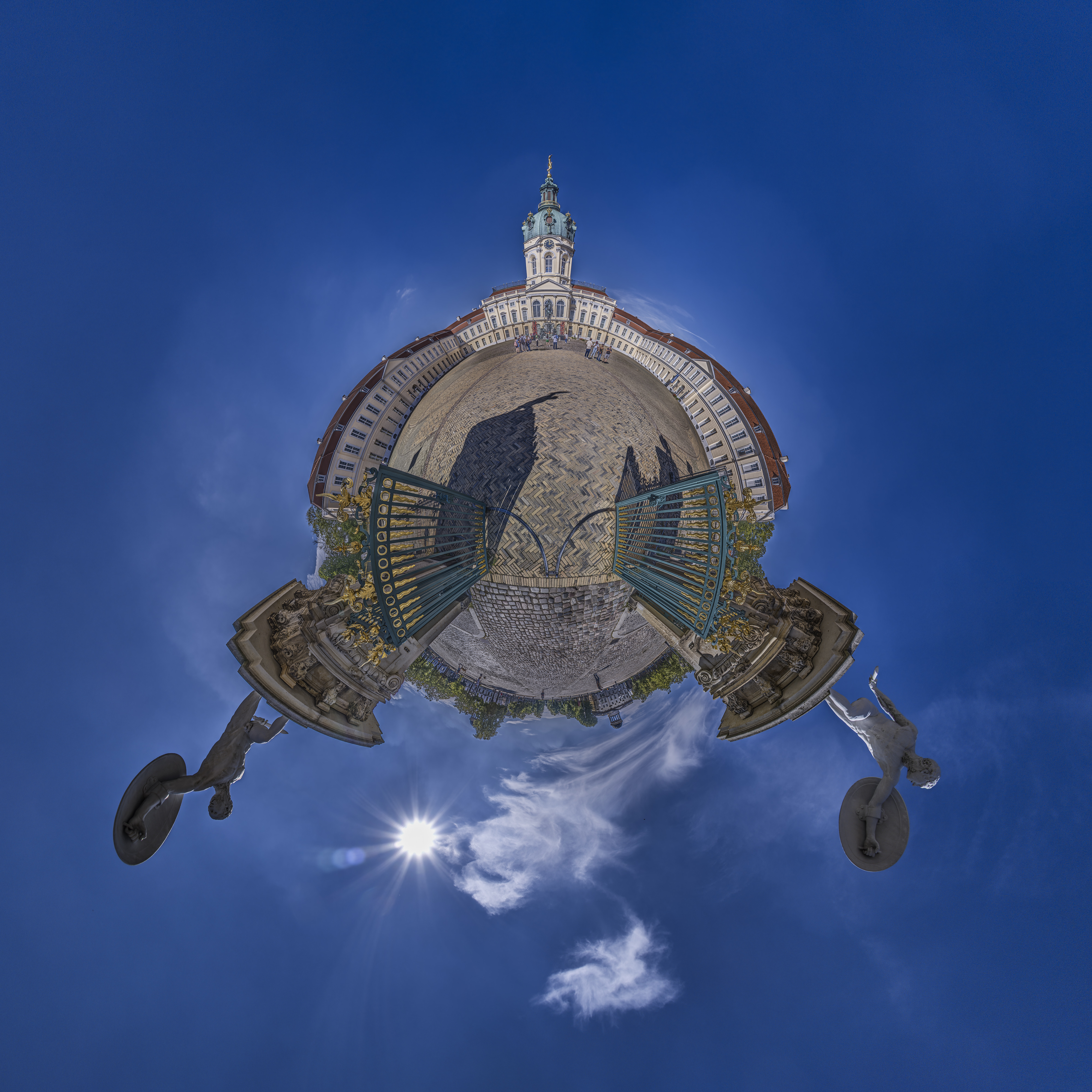 Schloß Charlottenburg in der Small Planet Darstellung, Berlin, Deutschland